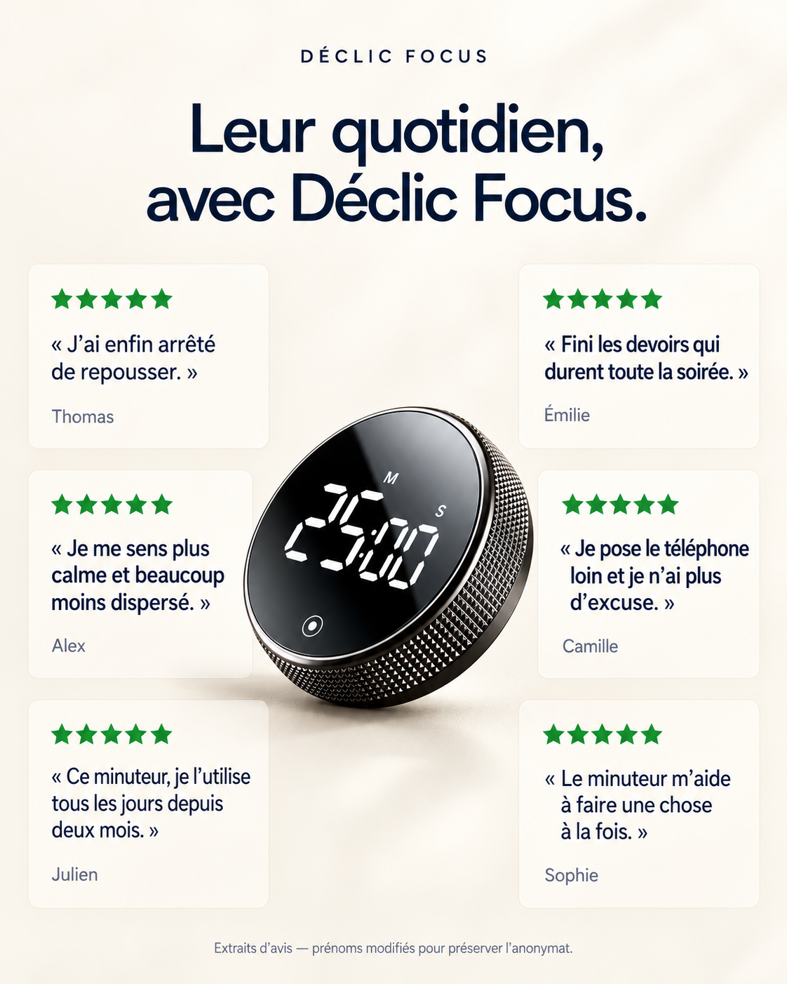 Le minuteur Déclic™